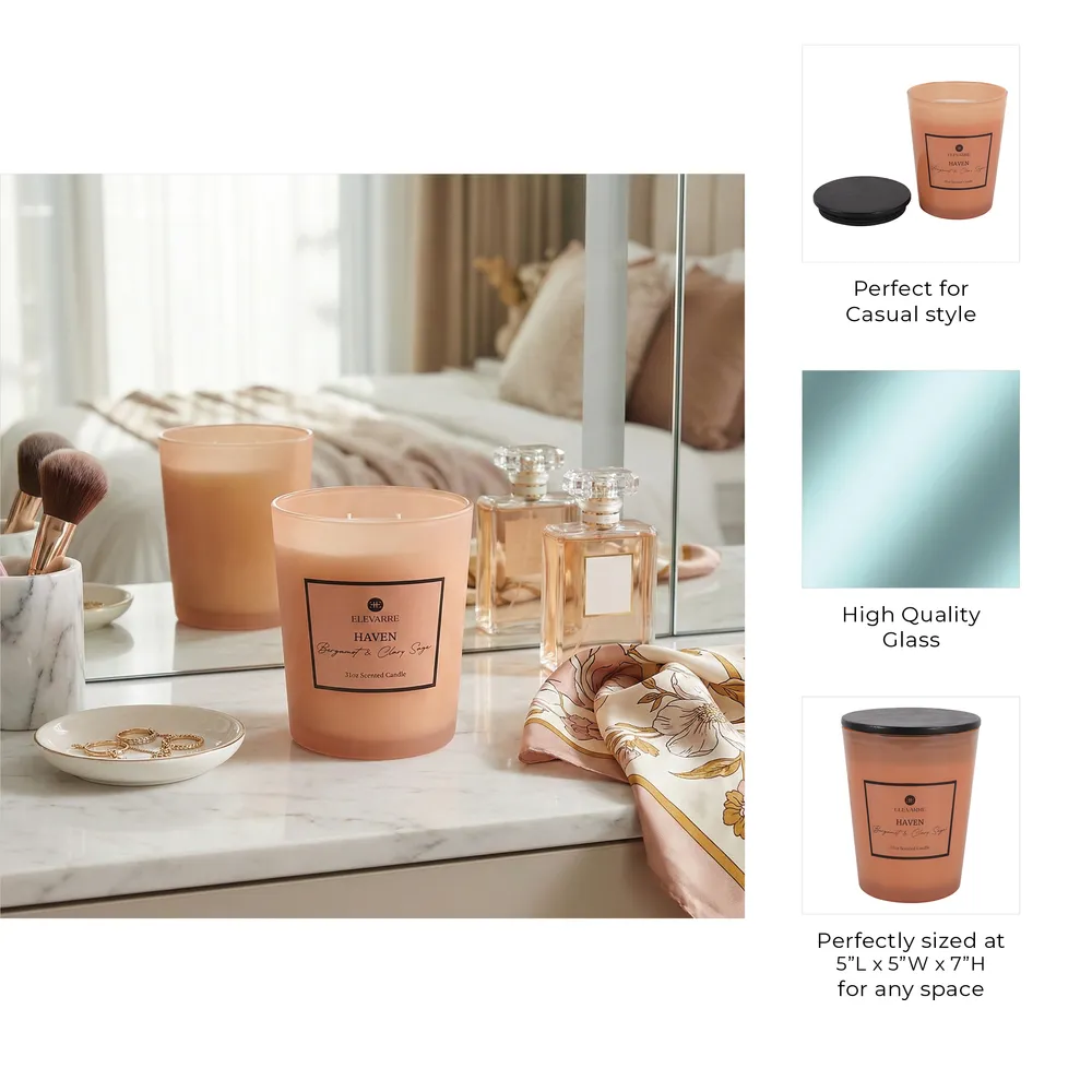 ROWANSTONE HAVEN BERGAMONT & CLARY CANDLE 7 (IN)