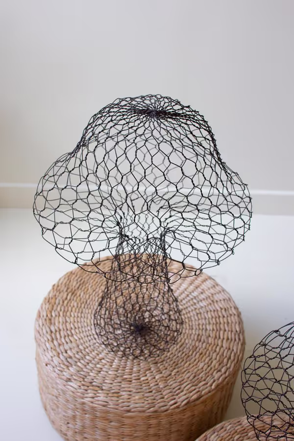 Set of 3 Wire Mushrooms