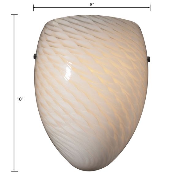 Arco Baleno 10'' High 1-Light Sconce - Satin Nickel