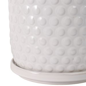 WINTONLAND SET OF 2 WHITE PLANTER 7 (IN) 6