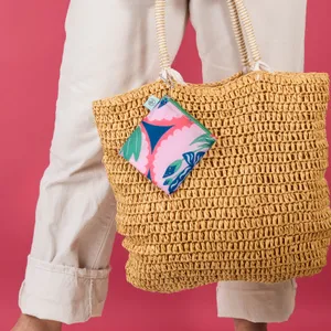 Lucky Iris blu Reusable Shopping Tote Bag 4