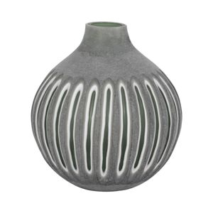 HAMDENSIDE GREEN GLASS VASE 12 (IN) 1