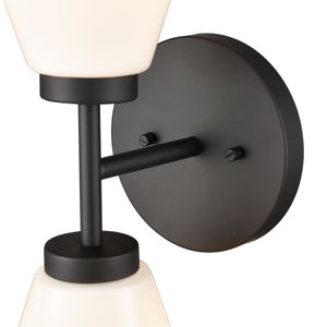 Houghton 15'' High 2-Light Vanity Light - Matte Black 6
