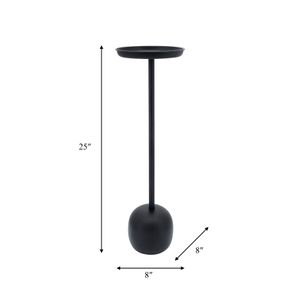 ELDREDCLIFF BLACK ACCENT TABLE 25 (IN) 8
