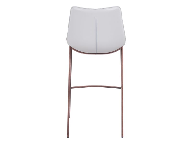 Magnus Barstool White & Walnut 5