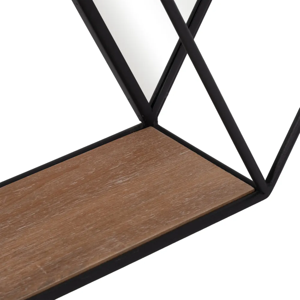 HATCHERFIELD BLACK WALL SHELF 20 (IN)