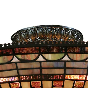 Jewelstone 16'' Wide 3-Light Semi Flush Mount - Classic Bronze 3