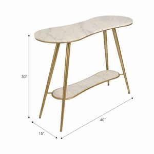 40" ALLESSA MARBLE CONSOLE TABLE 8