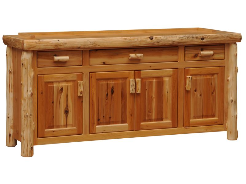 Cedar Log 75-inch Buffet - Coffee 2