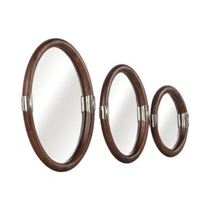 HATTONLEY SET OF 3 BROWN MIRRORS 22 (IN) 3