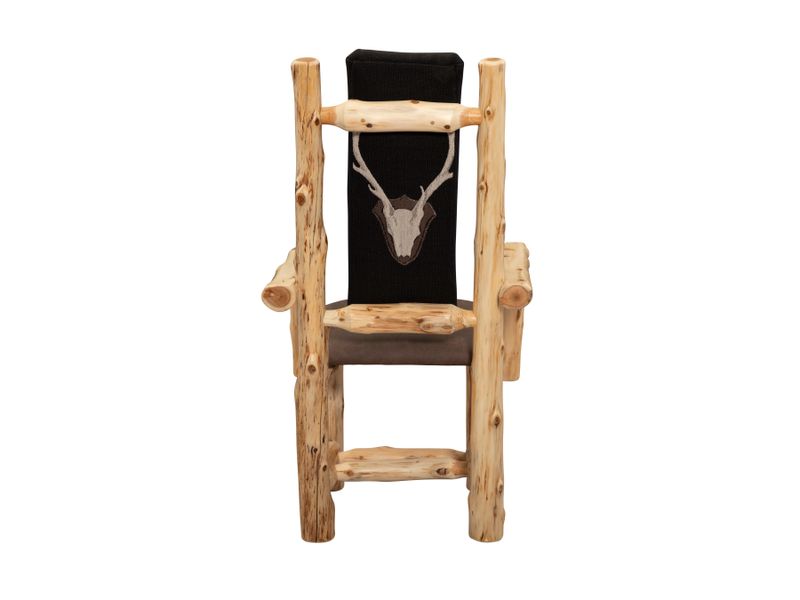 Cedar High Back Upholstered Arm Chair - Coffee - Customer's Own Material 5