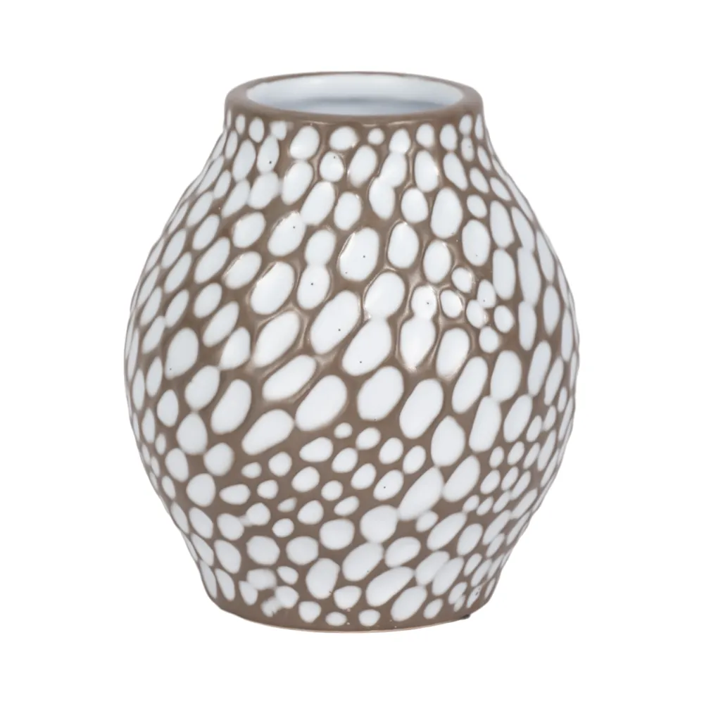 HARPERMILL BROWN VASE 6 (IN)