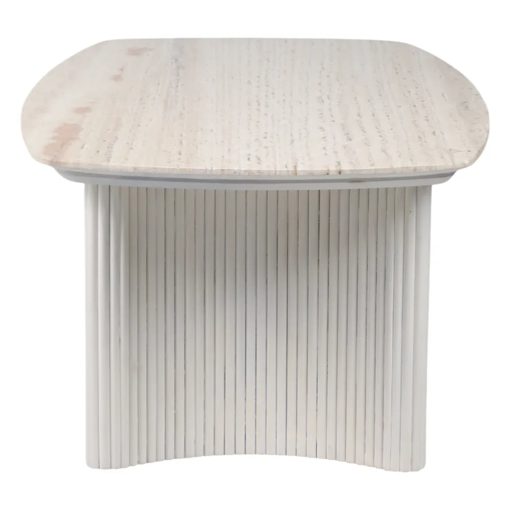 BERGENWELL IVORY COFFEE TABLE 17 (IN)