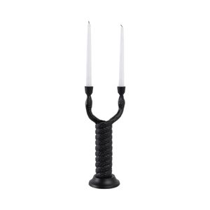 NICOLEHAVEN BLACK CANDLE HOLDER 16 (IN) 3