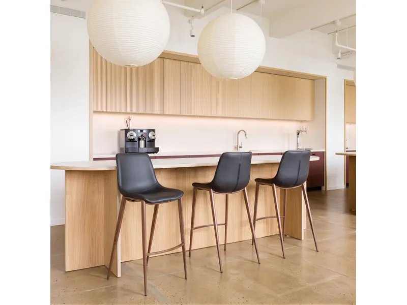 Magnus Barstool Black & Walnut 10