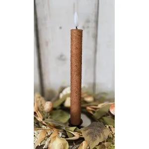 Grunge 10in Taper Realistic Flame Set of 2 3