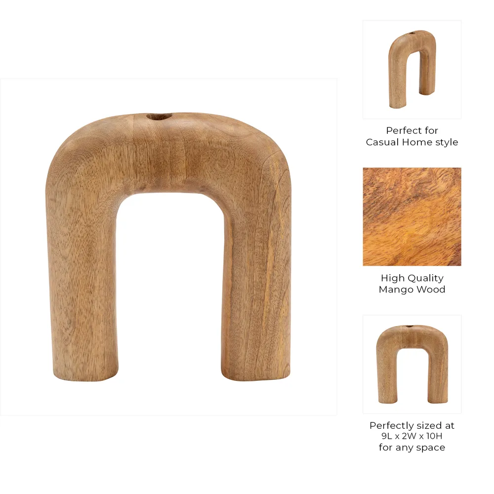 GUNNWORTH BROWN VASE 10 (IN)