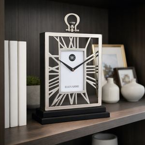 LARKHAVEN SILVER CLOCK 17 (IN) 11