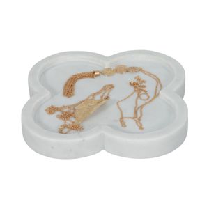 DALEYWAY WHITE TRINKET TRAY 1 (IN) 3
