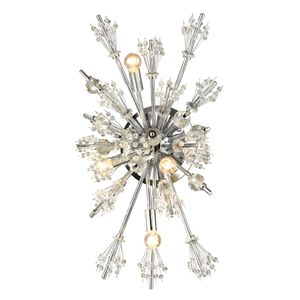 Starburst 26'' High 4-Light Sconce - Polished Chrome 1