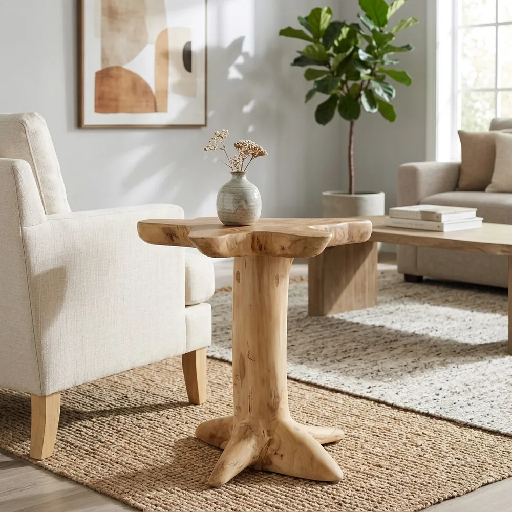 PEYTONWAY BROWN TABLE 21 (IN)