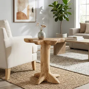 PEYTONWAY BROWN TABLE 21 (IN) 12