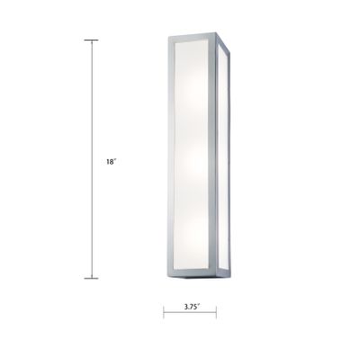 Kaset 18″ High Integrated LED Sconce - Chrome
