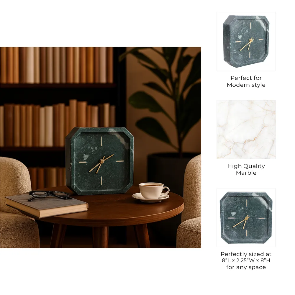 VALESTONE GREEN CLOCK 8 (IN)