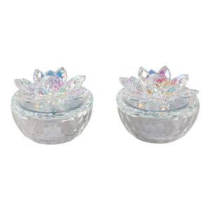 BAIRDCROSS SET OF 2 CLEAR BOXES 4 (IN) 5