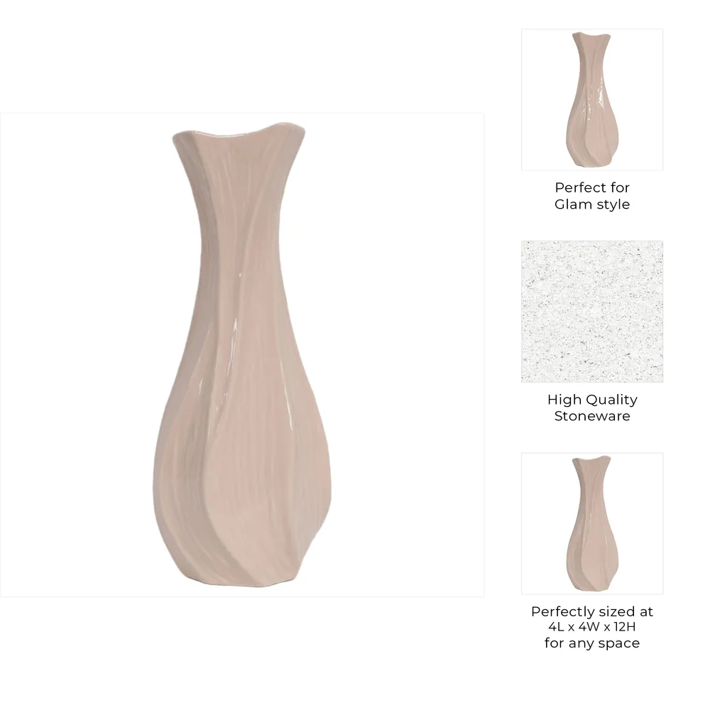 BARDENDALE PINK VASE 12 (IN)