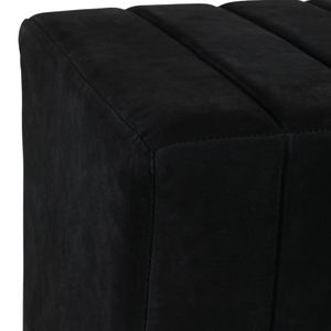KENDALLVIEW BLACK OTTOMAN 19 (IN) 7