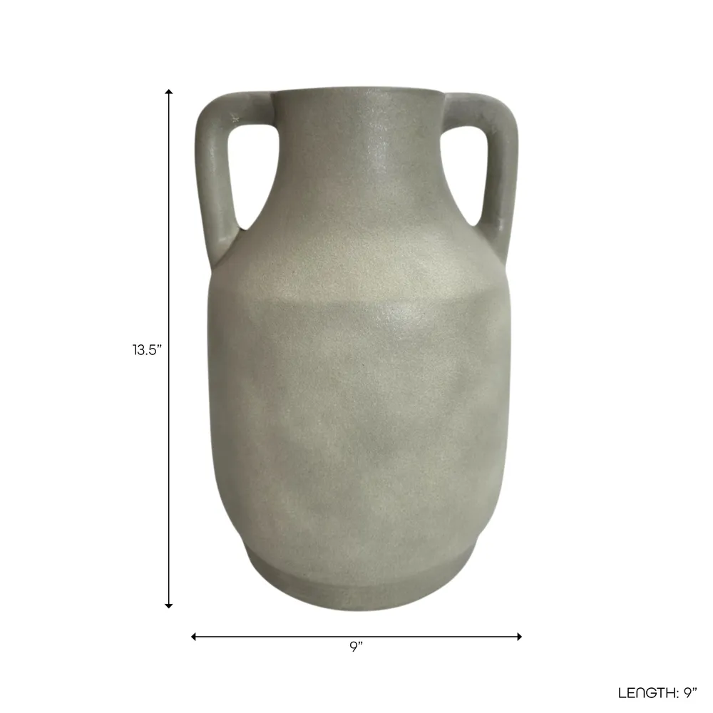 CALMOOR GREEN VASE 14 (IN)