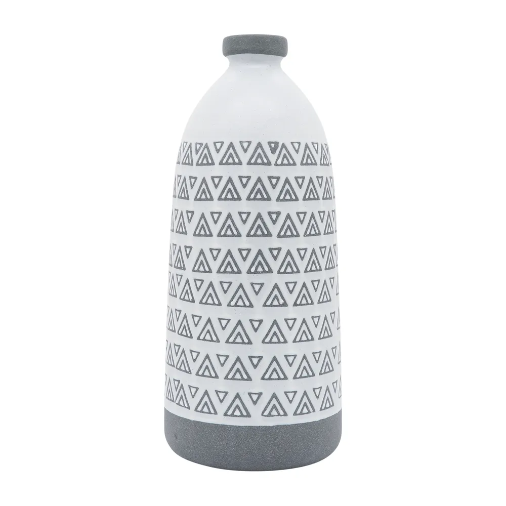BROCKBEACH GRAY VASE 18 (IN)