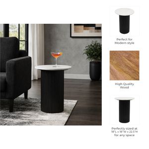 IRVINGROSE BLACK TABLE 23 (IN) 9