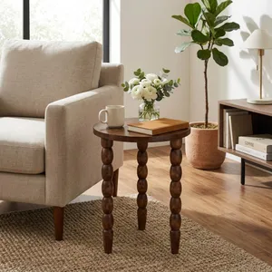 NORTONBEACH BROWN TABLE 22 (IN) 5
