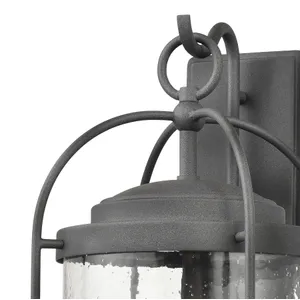 Catalonia 24″ High 3-Light Outdoor Sconce - Distressed Zinc 5