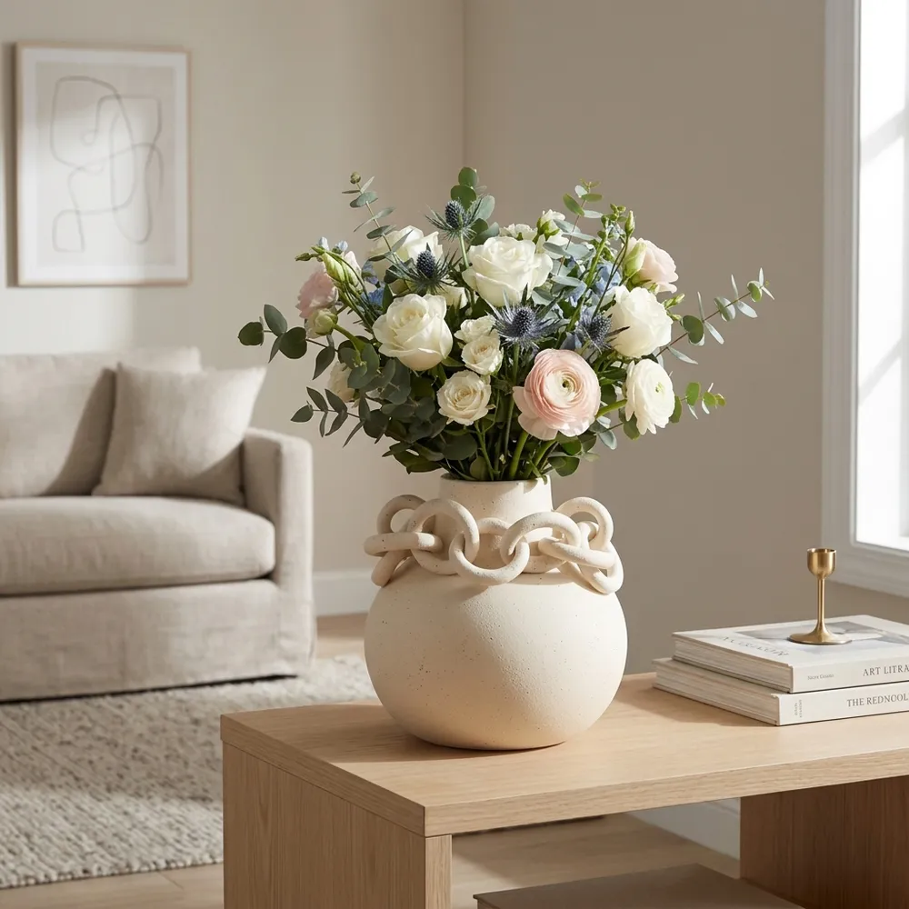 GARSONLAND IVORY VASE 9 (IN)