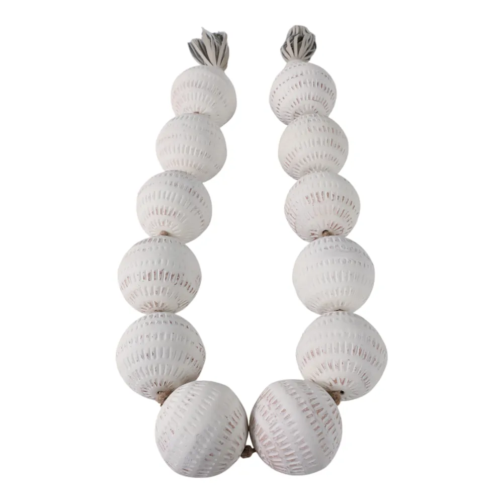 GARSONRUN WHITE BEAD 3 (IN)
