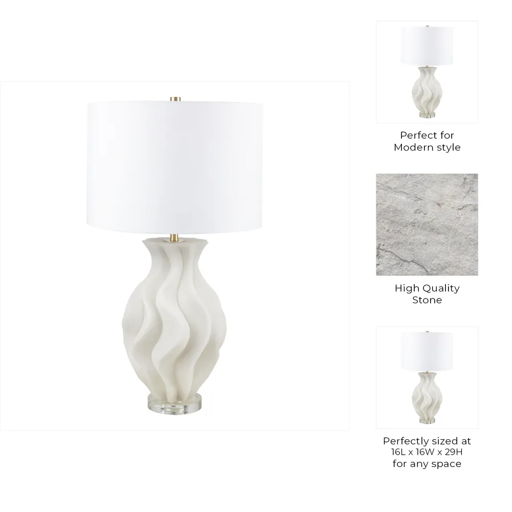 NICOLELEY WHITE LAMP 29 (IN)