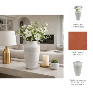 GENTRYRUN WHITE VASE 16 (IN) 10