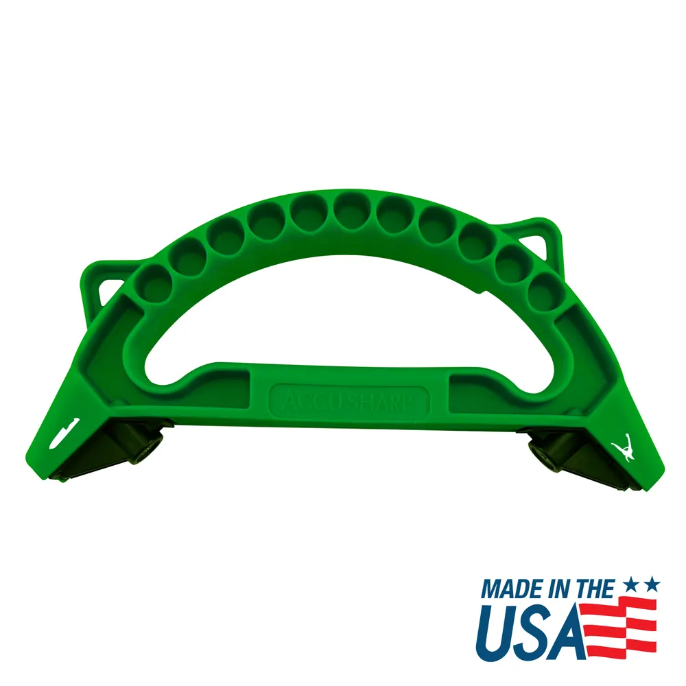 All In 1 Knife, Scissors, Garden Tool Sharpener - Green