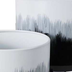 NICOLEHAM SET OF 2 BLACK PLANTER 23 (IN) 7