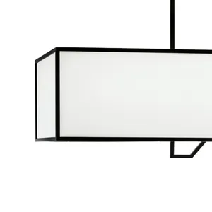 Moiselle 48'' Wide 6-Light Linear Chandelier - Matte Black 4