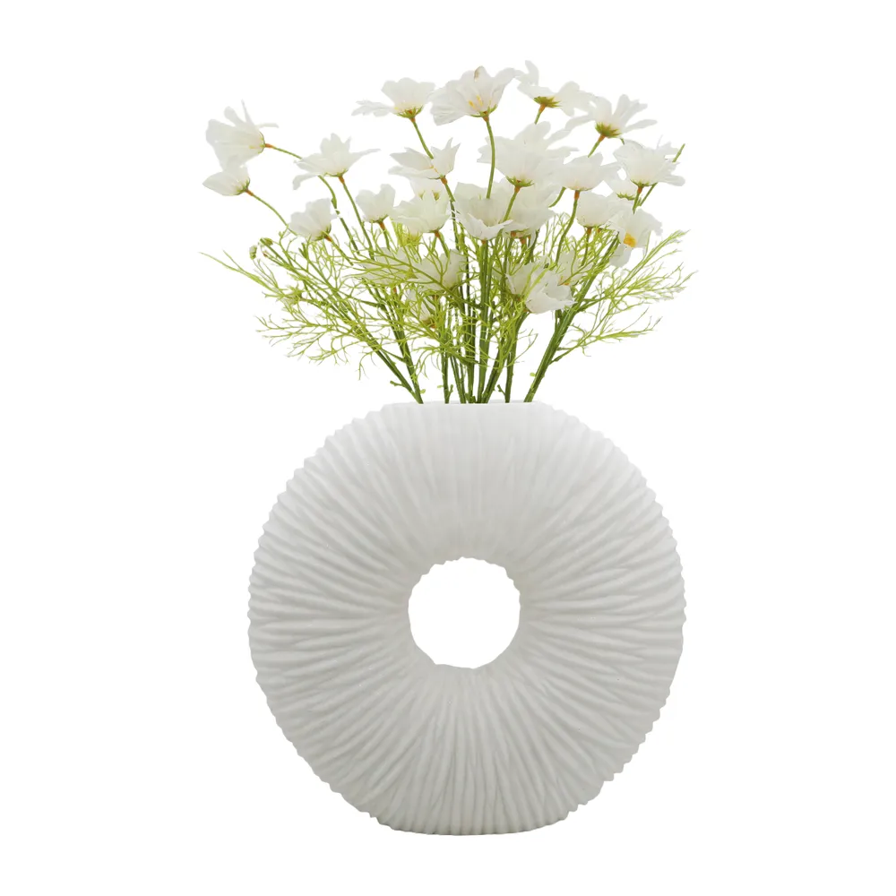 DORSETFORD WHITE VASE 21 (IN)