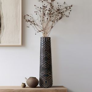 MORGANBROOK BLACK VASE 22 (IN) 11