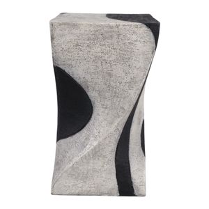 HELTONBURN WHITE GARDEN STOOL 19 (IN) 4