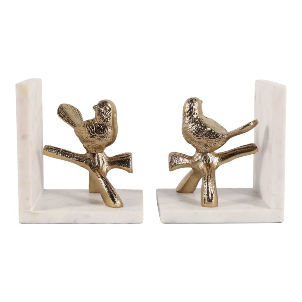GERBERPORT SET OF 2 GOLD BOOKENDS 7 (IN)