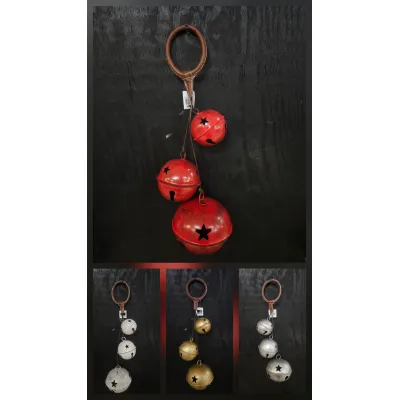 Red Rustic Ringer Bells Bunch 22in