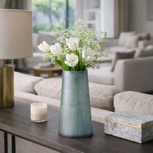 DIXONMORE BLUE GLASS VASE 12 (IN) 11