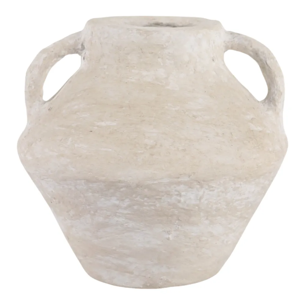 FERRIS WHITE VASE 7 (IN)